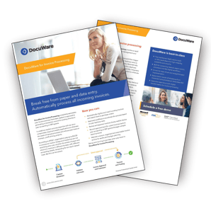 A graphic showing the Docuware Invoice Processing PDF