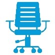 Office Chair in Blue
