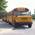 A line of school busses