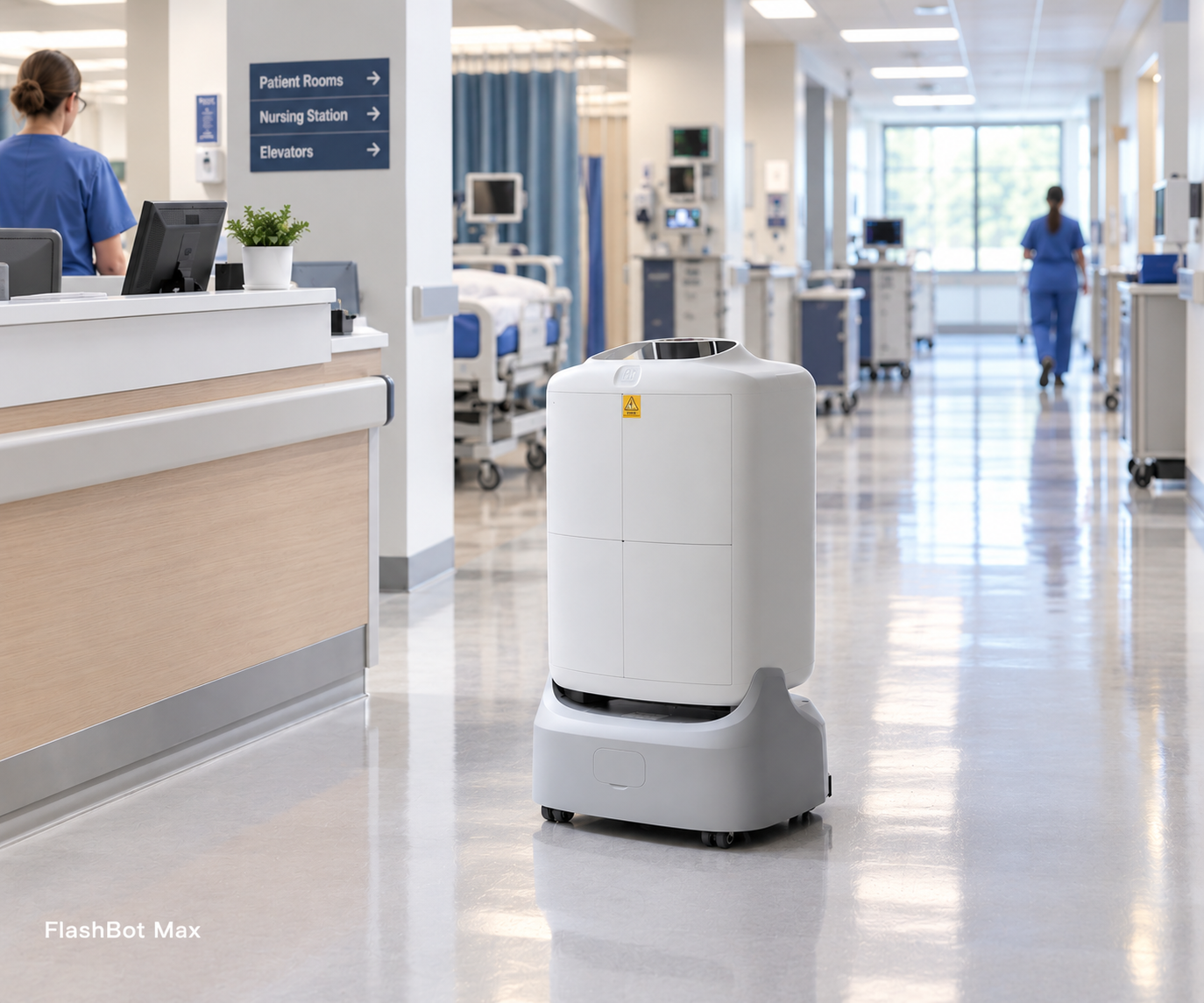 pudu-flashbot-max-healthcare-hospital