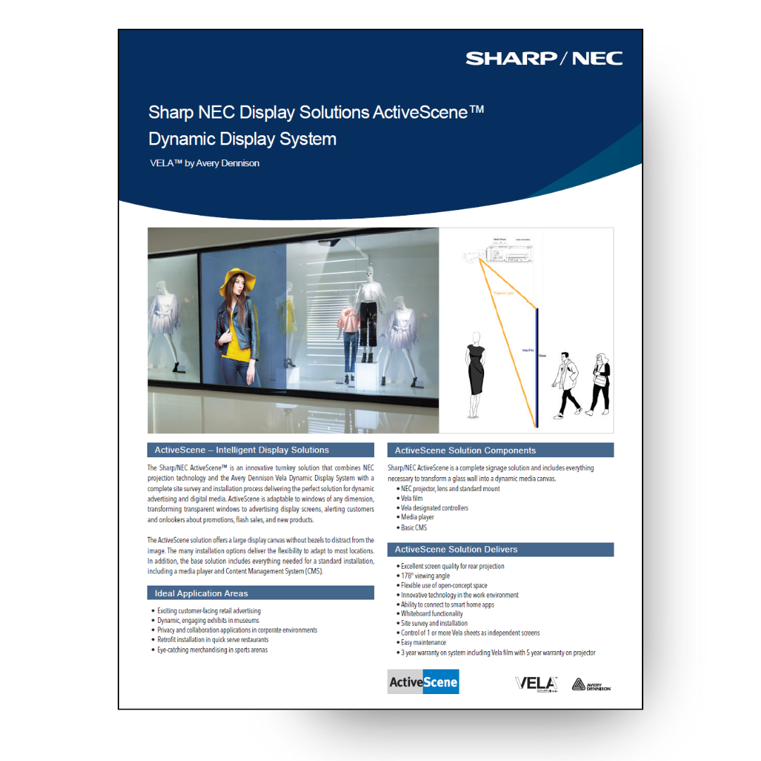 Sharp NEC display solutions activescene pdf thumbnail